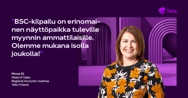 Telia on mukana nostamassa myynnin arvostusta Best Seller Competitionissa